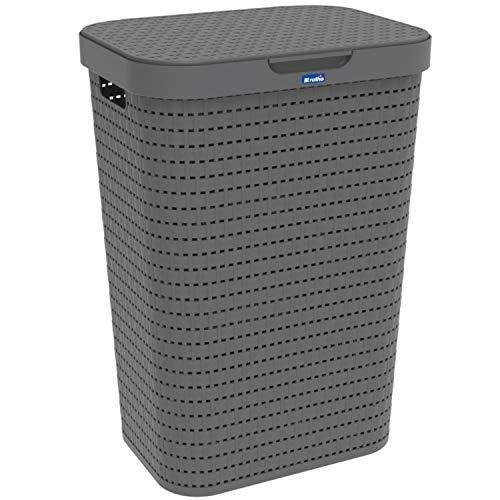 Koš na prádlo COUNTRY 55 L antracit (1)