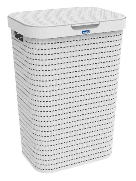 Koš na prádlo COUNTRY 55 L bílý (1)