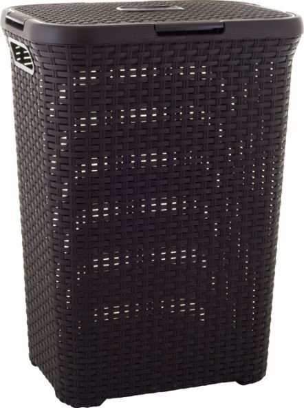 RATTAN STYLE 60L koš na prádlo hnědý (1)