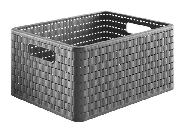 úložný box COUNTRY A4 /18L antracit (1)