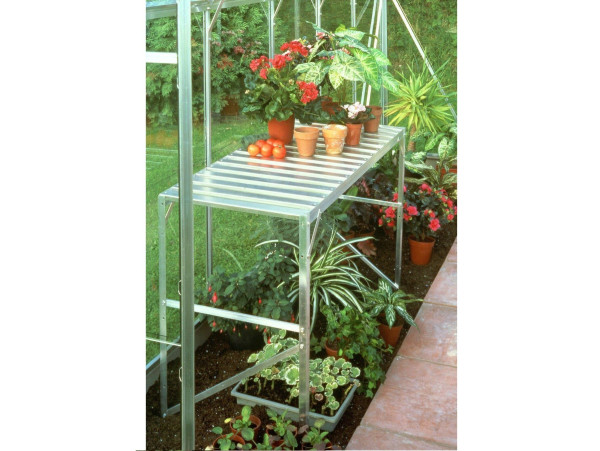AL regál VITAVIA 120x52 cm jednopolicový stříbrný LG14 (1)