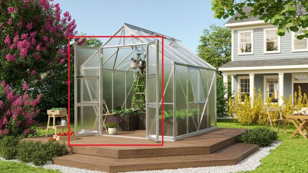 Dvoukřídlé dveře VITAVIA (40004235) stříbrné  LG4278 (1)