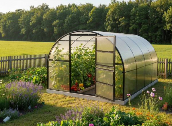 Skleník LANITPLAST KYKLOP2 3x4 m PC 8 mm černý LG4377 (1)