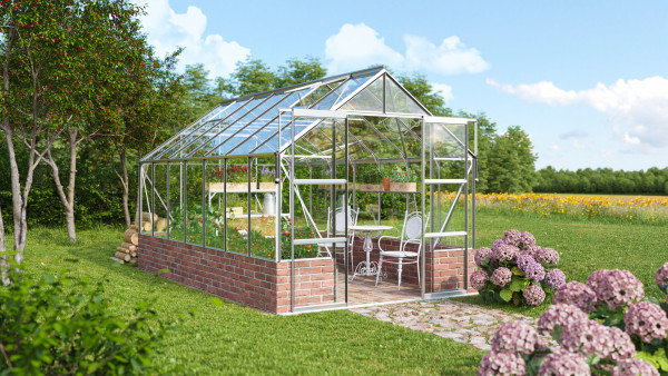 Skleník VITAVIA CASSANDRA 11500 čiré sklo 3 mm stříbrný LG4417 (1)