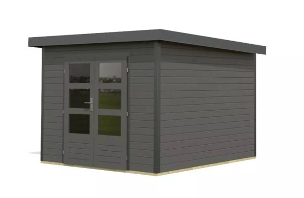 Hybridní domek KARIBU PLUTO B (97896) terragrau / antracit LG4046 (1)