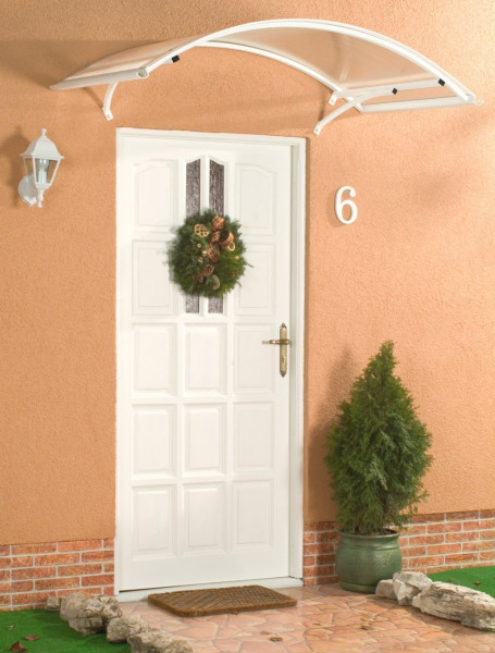 Stříška nad dveře LANITPLAST ARCO 160/90 bílá LG677 (1)