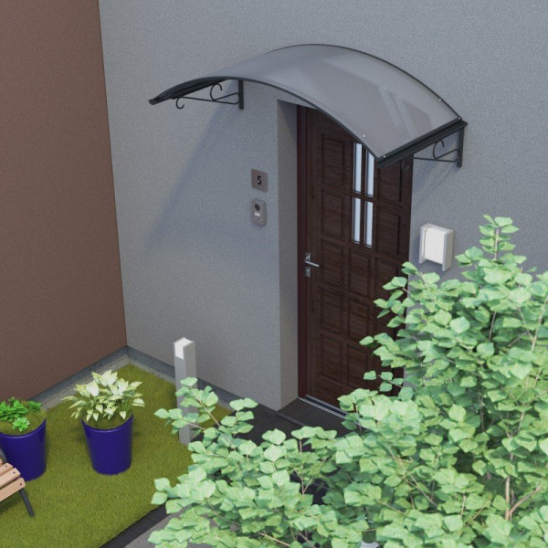 Stříška nad dveře LANITPLAST ALBA 140/80 ANTRACIT LG2793 (1)