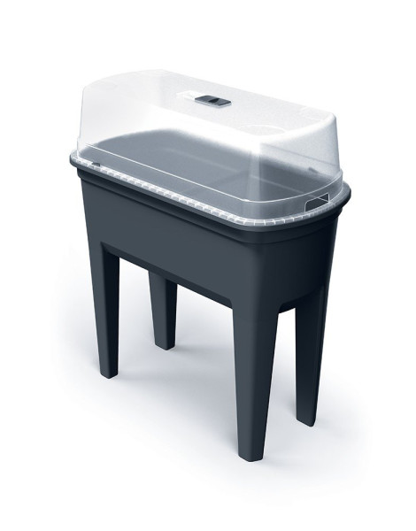 Sadbovač s polykarbonát. víkem BOTANIC 77,5 cm antracit (1)