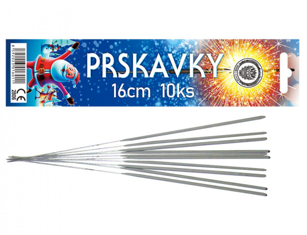 Prskavky Vánoční 16cm 10ks (1)