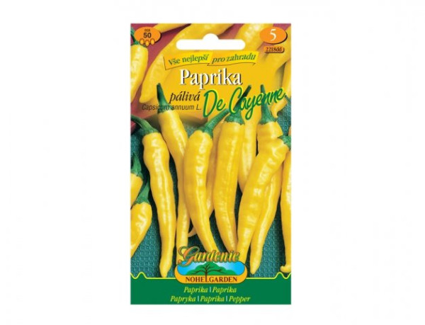 Paprika zeleninová pálivá DE CAYENNE, žlutá (1)