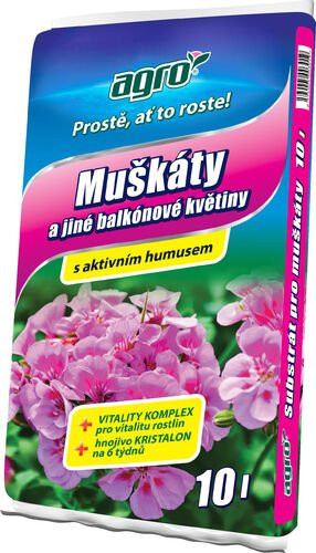 AGRO Substrát pro muškáty 10 l (1)