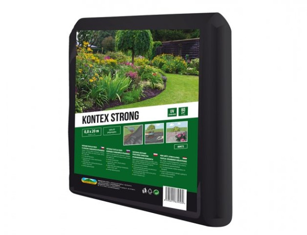Textilie KONTEX STRONG mulčovací černá 0,8 x 20m 80g (1)