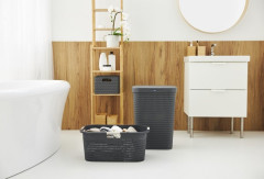 Koš na prádlo COUNTRY 55 L antracit (4)