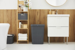 Koš na prádlo COUNTRY 55 L antracit (5)