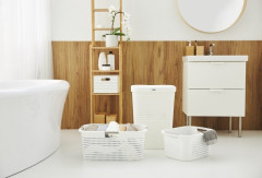 Koš na prádlo COUNTRY 55 L bílý (3)