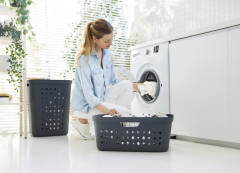 Koš na čisté prádlo JONA 39 L antracit (4)