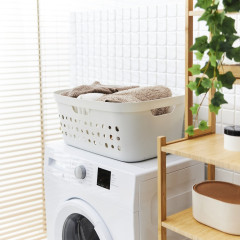 Koš na čisté prádlo JONA 39 L bílý (2)