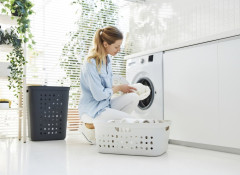 Koš na čisté prádlo JONA 39 L bílý (6)