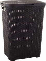 RATTAN STYLE 60L koš na prádlo hnědý (1)