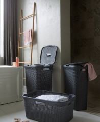 RATTAN STYLE 60L koš na prádlo hnědý (2)