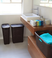 RATTAN STYLE 60L koš na prádlo hnědý (4)