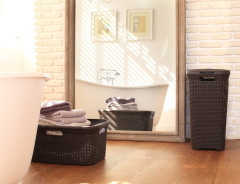 RATTAN STYLE 60L koš na prádlo hnědý (5)