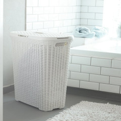 RATTAN STYLE 60L koš na prádlo krémový (5)