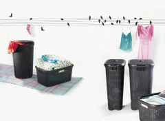 RATTAN STYLE 45L koš na čisté prádlo hnědý (3)