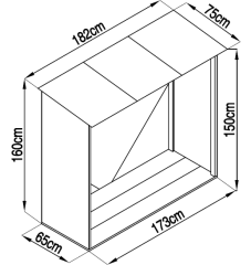WC-A dřevník 182x75 cm (7)