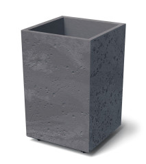 Květináč SIERRA SQUARE HIGH BETON EFFECT 38,5 cm marengo