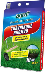 AGRO Trávníkové hnojivo pytel s uchem 10 kg