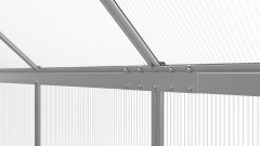 Skleník LANITPLAST SARANA 6x12 PC 4 mm stříbrný LG4276 (8)