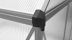 Skleník LANITPLAST SARANA 6x12 PC 4 mm stříbrný LG4276 (9)