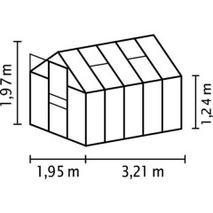 Skleník VITAVIA VENUS 6200 PC 4 mm stříbrný LG267 (5)