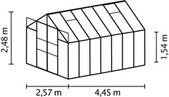 Skleník VITAVIA URANUS 11500 PC 4 mm stříbrný LG184 (9)
