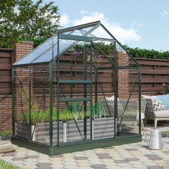 Skleník VITAVIA VENUS 2500 čiré sklo 3 mm zelený LG1030 (2)