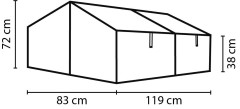 Pařeniště VITAVIA GAIA JUMBO PC 4 mm černé LG3734 (3)