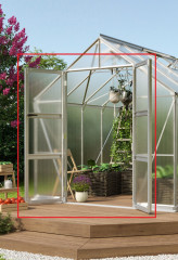Dvoukřídlé dveře VITAVIA (40004235) stříbrné  LG4278 (2)