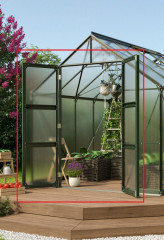 Dvoukřídlé dveře VITAVIA (40004236) zelené LG4280 (2)