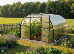 Skleník LANITPLAST KYKLOP2 3x4 m PC 8 mm černý LG4377 (1)