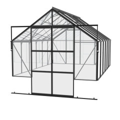 Skleník VITAVIA CASSANDRA 9900 čiré sklo 3 mm černý LG4416 (2)