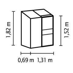 Skleník VITAVIA IDA 900 čiré sklo 3 mm černý LG4635 (4)
