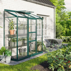 Skleník VITAVIA IDA 1300 čiré sklo 3 mm zelený LG4637 (1)