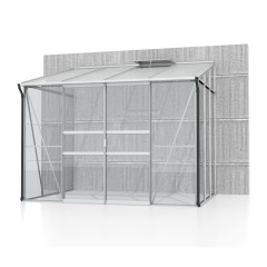 Skleník VITAVIA IDA 5200 sklo 3 mm + PC 6 mm stříbrný LG4642 (2)