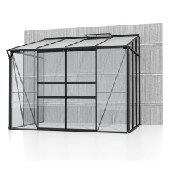 Skleník VITAVIA IDA 5200 sklo 3 mm + PC 6 mm černý LG4644 (2)