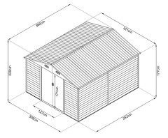Zahradní domek LANITPLAST MAXTORE WOOD 1112 LG2303 (4)