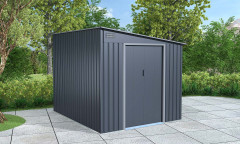 Plechový domek LANITPLAST WANDHAUS 78 ANTRACIT LG4025 (2)