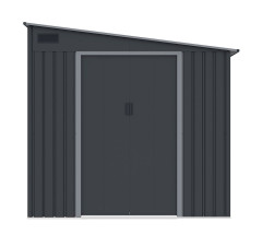 Plechový domek LANITPLAST WANDHAUS 78 ANTRACIT LG4025 (4)
