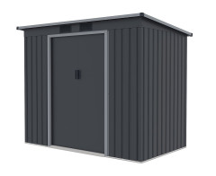 Plechový domek LANITPLAST HALLE 74 ANTRACIT LG4023