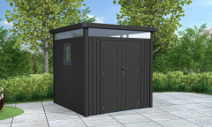 Plechový domek LANITPLAST MARBURG 88 ANTRACIT LG4017 (2)